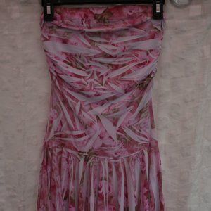 Twenty One Strapless Handkerchief Mini Dress